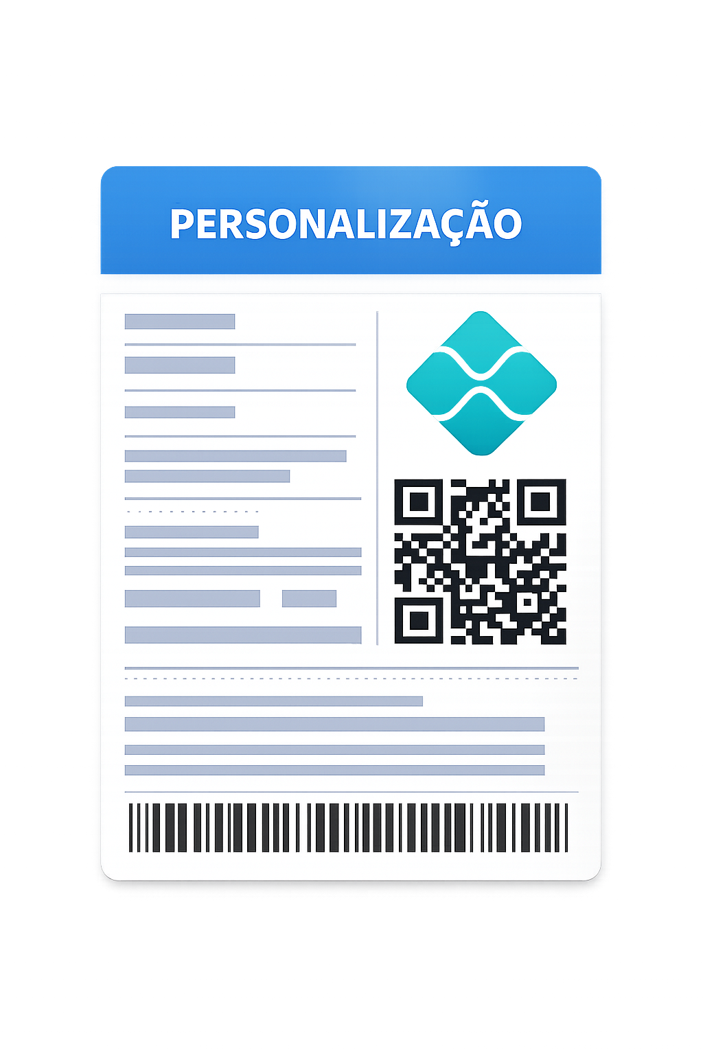 Boleto híbrido com QR Code Pix e código de barras